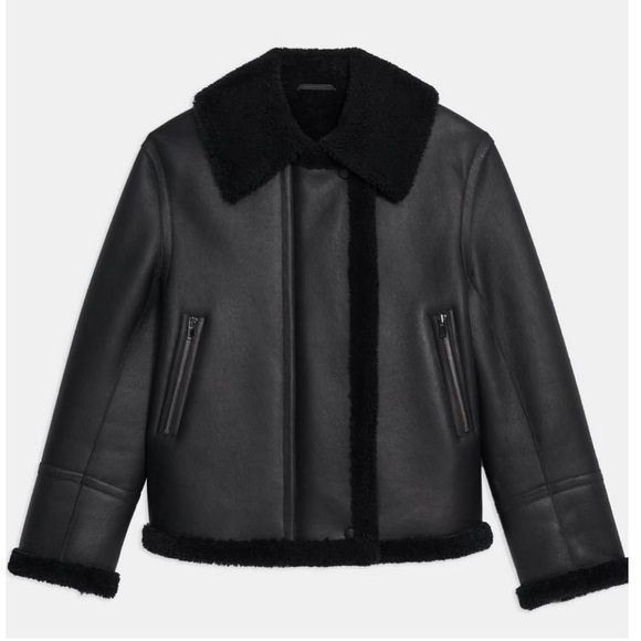 Theory 
Moto Jacket in Shearling - Picture 8 of 16